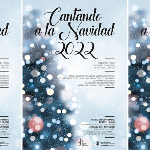 Cartel programa Cantando a la Navidad 2022